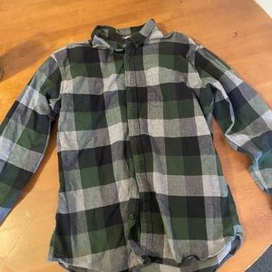 Green plaid Eddie Bauer flannel